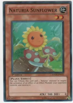 Yugioh! LP Naturia Sunflower - HA03-EN011 - Super Rare - Unlimited Edition Light - Image 2
