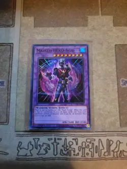 YUGIOH TCG MASKED HERO ACID TOCH-EN045 SUPER 1ST EDITION NM - Image 1