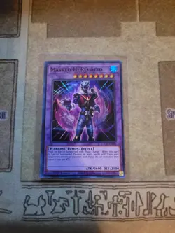 YUGIOH TCG MASKED HERO ACID TOCH-EN045 SUPER 1ST EDITION NM - Image 3