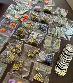 Pokemon TCG Accessories lot Coins, Counters, and Dice. - Image 5