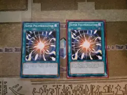 YUGIOH TCG 2X SUPER POLYMERIZATION COMMON 1ST EDITION LP - Image 2
