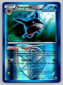 Pokemon 2012 Moderate Play Sharpedo 33/135 Plasma Storm REVERSE Card - Image 3
