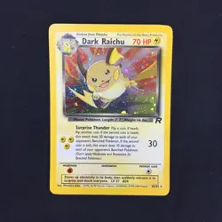 2000 Pokemon Team Rocket Set #83 Dark Raichu Holo Card - Image 1