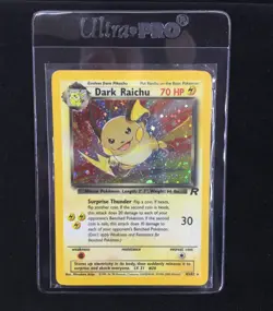 2000 Pokemon Team Rocket Set #83 Dark Raichu Holo Card - Image 8