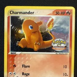 Charmander 98/97 SWIRL Pokemon Card EX Dragon City Championships Near Mint - Image 2