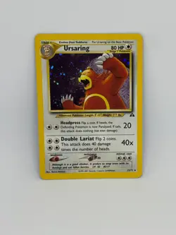 Pokemon Card Ursaring 15/75 Neo Discovery HOLO RARE - LP - Image 1