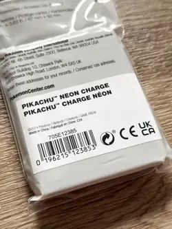 Pikachu Neon Charge (65 card sleeves) Pokemon Center Exclusive UK - Image 5