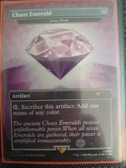 MTG Chaos Emerald (7034) Purple - Lotus Petal - Sonic Secret Lair NM - Image 1