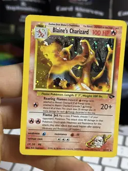 Blaine's Charizard 2/132 Gym Challenge 2000 WOTC Holo Rare Pokémon Card TCG - Image 13
