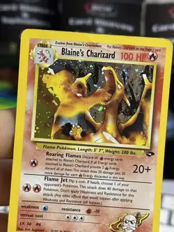 Blaine's Charizard 2/132 Gym Challenge 2000 WOTC Holo Rare Pokémon Card TCG - Image 15