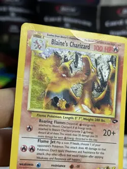 Blaine's Charizard 2/132 Gym Challenge 2000 WOTC Holo Rare Pokémon Card TCG - Image 7