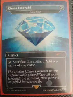 MTG Chaos Emerald (7033) Blue - Lotus Petal - Sonic Secret Lair NM - Image 1
