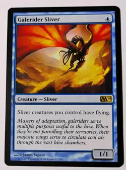 Galerider Sliver MTG, Core Set 2014 (M14), LP, Rare, Blue Creature - Sliver - Image 1
