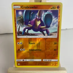 Crabrawler 072/149 Sun & Moon Base Set Reverse Holo Common Pokemon Light Play+ - Image 5