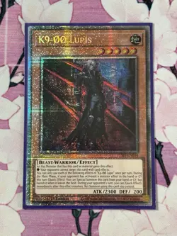 Yugioh! K9-00 Lupis *Starlight Rare* EUROPEAN ENGLISH JUSH-EN034 - Image 1