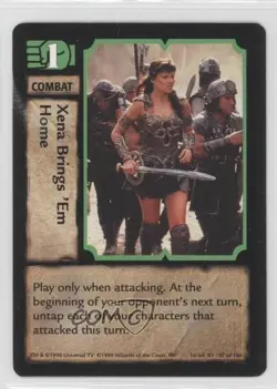 1998 Warrior Princess Collectible Card Game 1st Edition Xena Brings 'Em Home 0a1 - Image 1