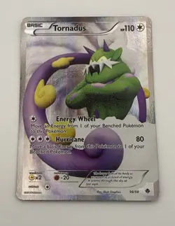 Tornadus (98 Full Art) 98/98 Emerging Powers Holo LP/NM Pokemon Card - Image 4