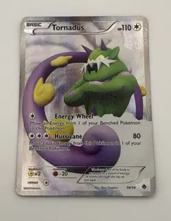 Tornadus (98 Full Art) 98/98 Emerging Powers Holo LP/NM Pokemon Card - Image 8