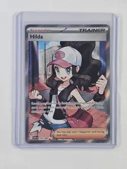 Hilda 164/086 English Full Art White Flare Trainer MINT Pokemon TCG Card - Image 1