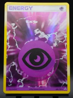 Psychic Energy Holon Phantoms 109/110 Reverse Holo Pokemon Card LP - Image 3
