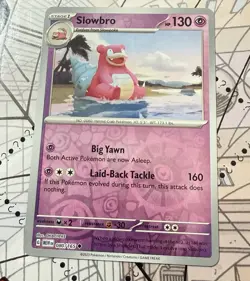 2023 Pokemon Card SLOWBRO 080/165 Reverse Holo SV: Scarlet & Violet 151 - Image 1