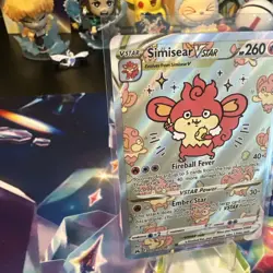 Pokemon SWSH Crown Zenith Simisear VSTAR GG37/GG70 AGS Gem-MT 10 Full Art NM - Image 2