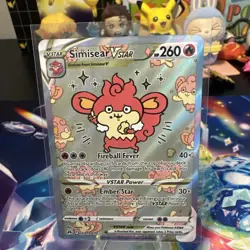 Pokemon SWSH Crown Zenith Simisear VSTAR GG37/GG70 AGS Gem-MT 10 Full Art NM - Image 6