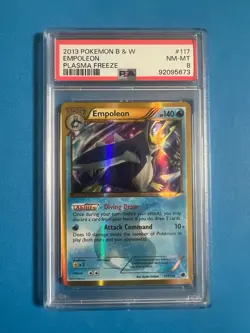 Pokemon Empoleon Plasma Freeze Secret Rare Holo 117/116 PSA 8 RARE!! - Image 1