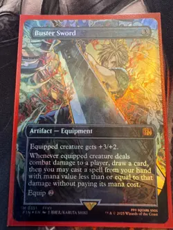 Buster Sword (Borderless) Final Fantasy Foil MTG - Image 1