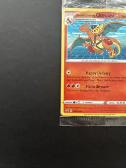 Pokémon TCG Special Delivery Charizard SWSH075 Sealed Center Promo Card - Image 4