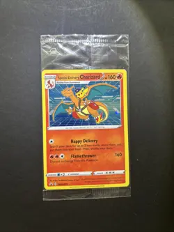 Pokémon TCG Special Delivery Charizard SWSH075 Sealed Center Promo Card - Image 7