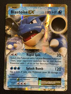 Pokémon TCG Blastoise-EX XY 29/146 Holo Holo Rare EX - Image 3