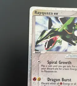 Rayquaza ex 97/97 Dragon Holo - Pokemon Rare - SWIRL. - NICE !  ðŸ”¥ - Image 6