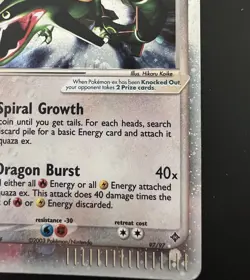 Rayquaza ex 97/97 Dragon Holo - Pokemon Rare - SWIRL. - NICE !  ðŸ”¥ - Image 9
