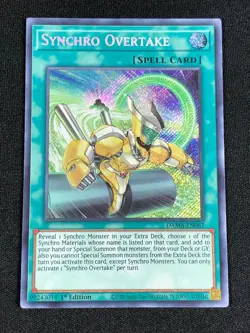 YUGIOH SYNCHRO OVERTAKE DAMA-EN067 1ST SECRET (NM) - Image 2