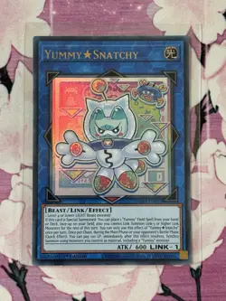 Yugioh! Yummy Snatchy *Ultra Rare* EUROPEAN ENGLISH JUSH-EN022 - Image 1