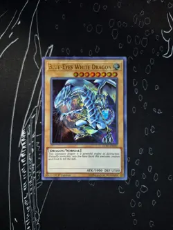Yugioh! Blue-Eyes White Dragon (Version 3) LCKC-EN001 Ultra Rare 1st Ed - Image 2