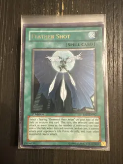 YUGIOH - FEATHER SHOT - ULTIMATE RARE - EEN - 1ST ED - HP - Image 1