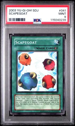 2003 Yu-Gi-Oh! Scapegoat Starter Deck: Joey SDJ Unlimited Super PSA 9 - Image 3