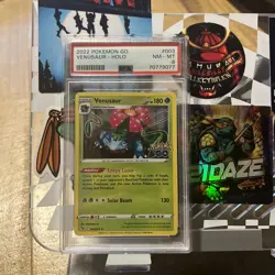 PSA 8 2022 POKEMON GO #003 VENUSAUR-HOLO - Image 1