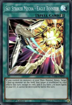 Sky Striker Mecha - Eagle Booster 1st Ed Super DASA-EN035  Yu-Gi-Oh! - Image 1