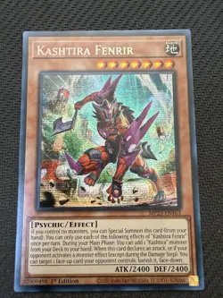 Kashtira Fenrir MP23-EN163 Prismatic Secret Rare 1st Edition Yu-Gi-Oh! - Image 1