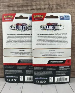 2x Pokemon Cards S&V: Stellar Crown - PORYGON 2 BLISTER PACK (2 Booster, 2 Coin) - Image 2