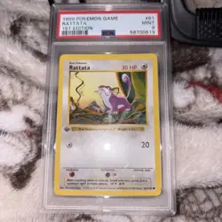 Pokémon Rattata First Edition Base Set, 61/102, Common Card - Image 3