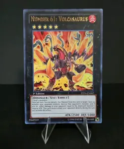 Yugioh! LP Number 61: Volcasaurus - ZTIN-EN002 - Ultra Rare - 1st Edition NM - Image 1