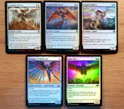 Set of 10 Pauper Legal FOIL Angel Cards *NM* (English Magic the Gathering MTG) - Image 2