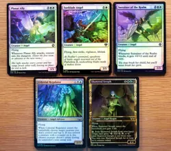 Set of 10 Pauper Legal FOIL Angel Cards *NM* (English Magic the Gathering MTG) - Image 3