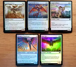 Set of 10 Pauper Legal FOIL Angel Cards *NM* (English Magic the Gathering MTG) - Image 5