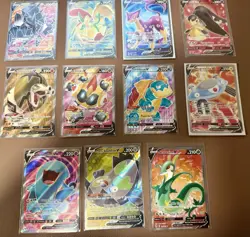 Pokemon TCG Lot 11x FULL ART RARE Cards Sword & Shield - Image 1