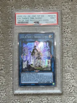 5x PSA 9 YUGIOH LOT  MINT 9 CARD LOT SUPER POLY, TOUR GUIDE, EVIL TWIN, TRAPTRIX - Image 5